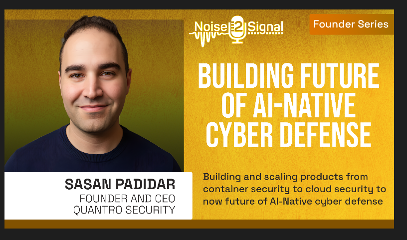 Building Future of AI-Native Cyber Defense w/ Sasan Padidar
